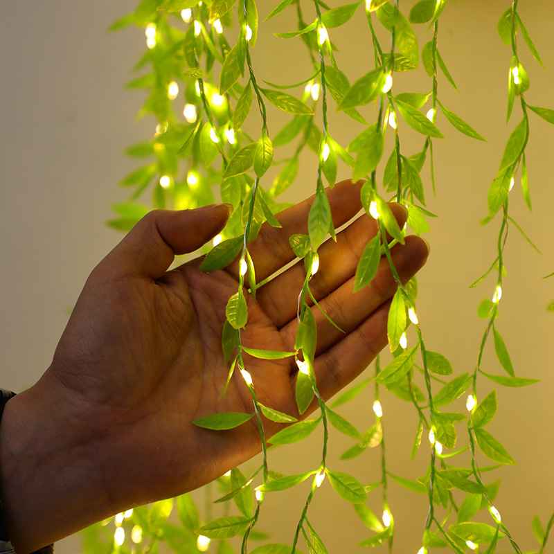 Magical Green Leaf Vine Lights | Fairy Garland for Indoor & Outdoor Decor