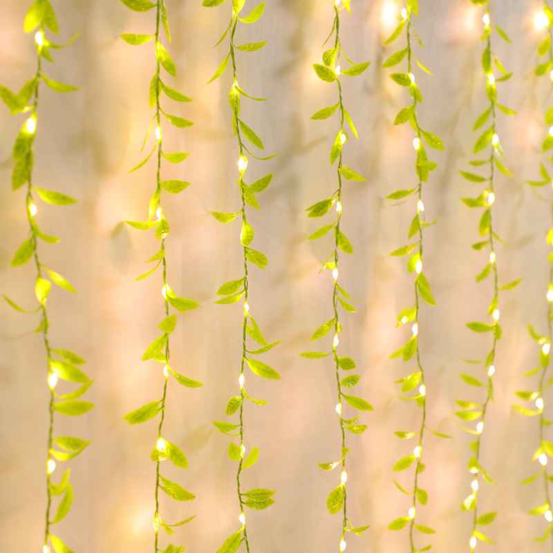 Magical Green Leaf Vine Lights | Fairy Garland for Indoor & Outdoor Decor