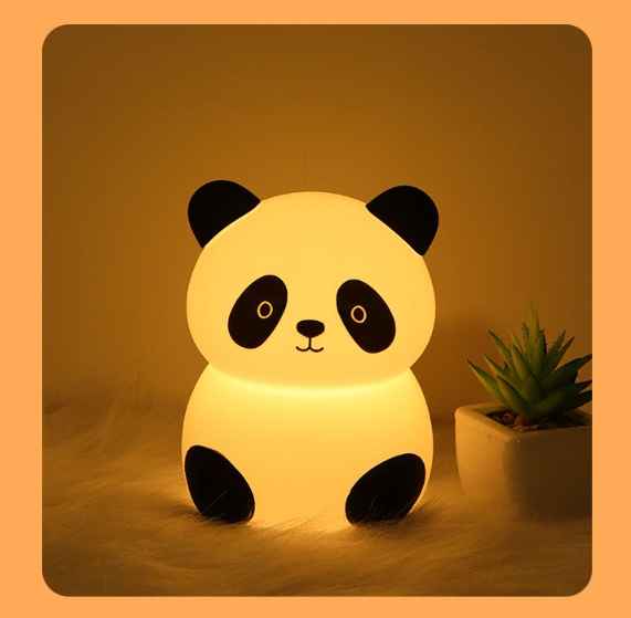 Rechargeable Silicone Panda LED Night Light for Kids