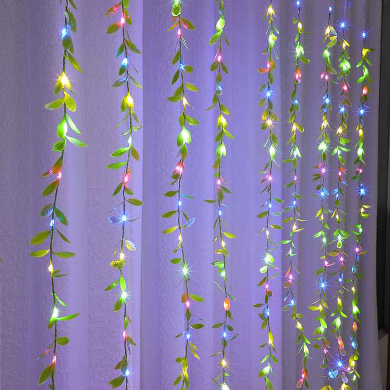 Magical Green Leaf Vine Lights  | Fairy Garland for Indoor & Outdoor Decor