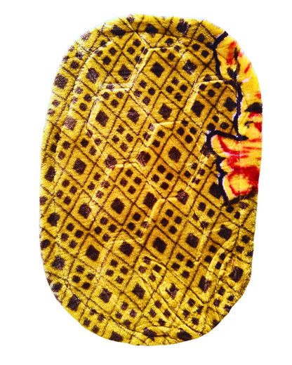 luxurious microfiber soft oval floor mat