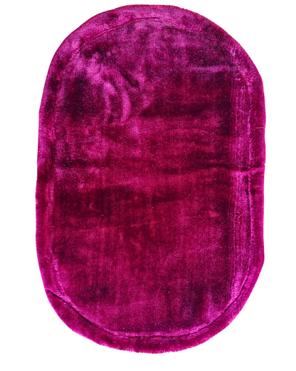 luxurious microfiber soft oval floor mat