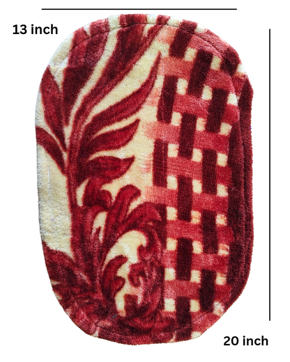 luxurious microfiber soft oval floor mat