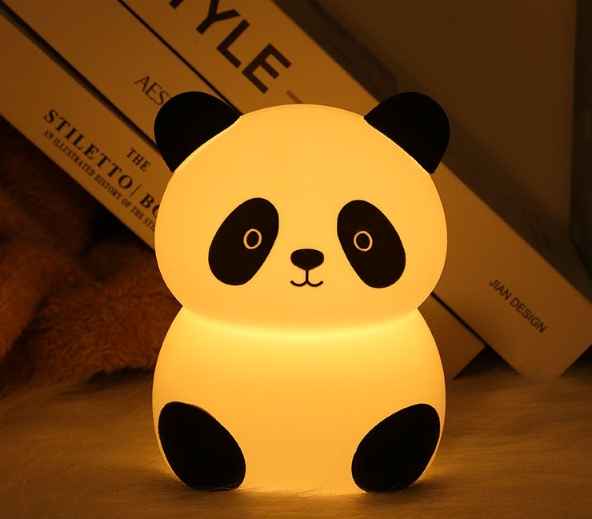Rechargeable Silicone Panda LED Night Light for Kids