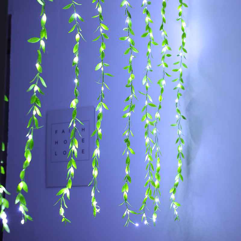Magical Green Leaf Vine Lights  | Fairy Garland for Indoor & Outdoor Decor