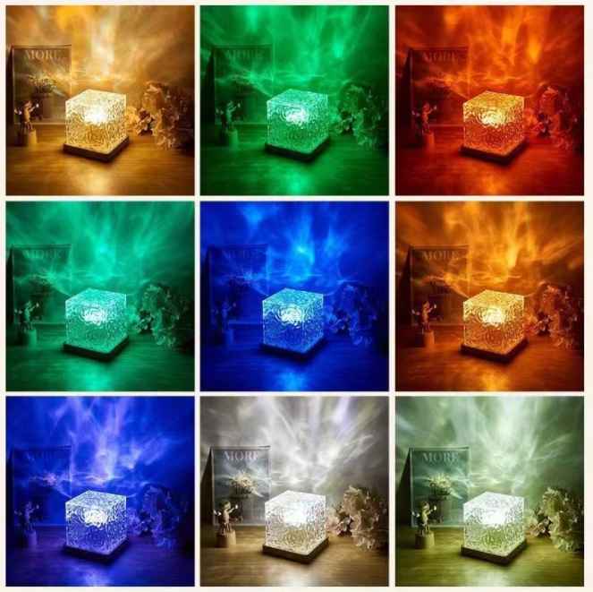 Luminous 3d Water Ripple Night Lamp | 16 Colors