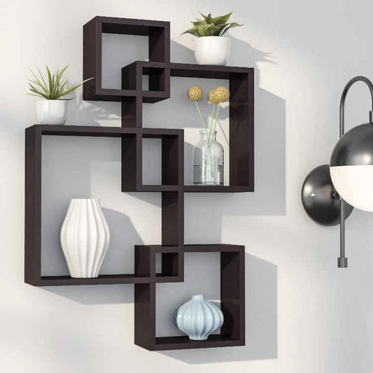 Modern Wooden Mdf Decor Hanging Shelf Cube Floating Shelves