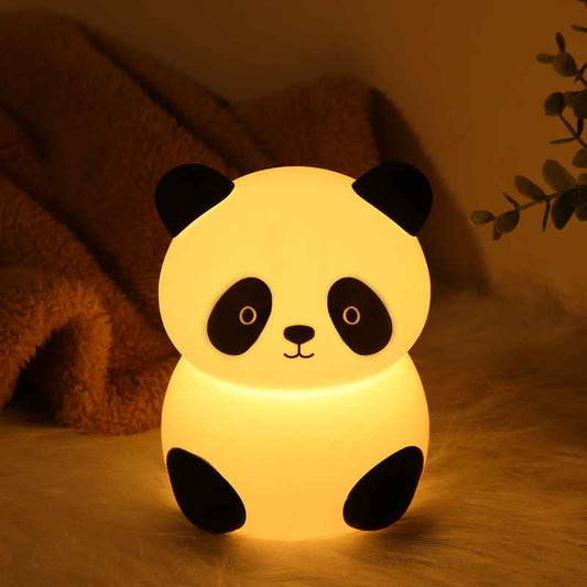 Rechargeable Silicone Panda LED Night Light for Kids