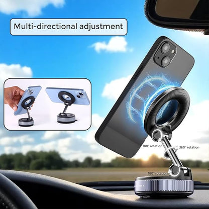 Magnetic dashboard mobile holder