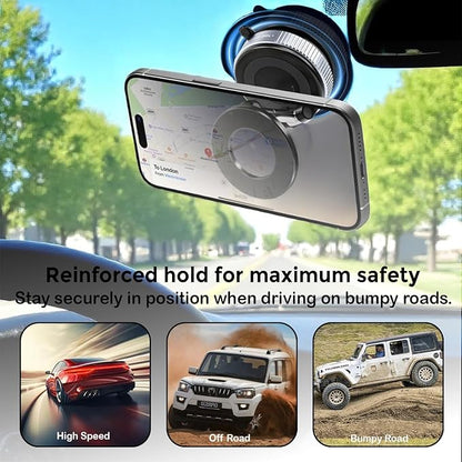 Magnetic dashboard mobile holder